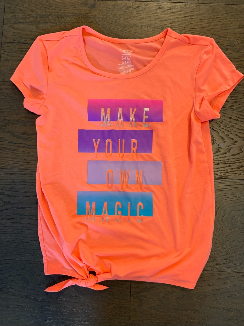 Athletic works girls “make your own magic” top sz 10/12 new